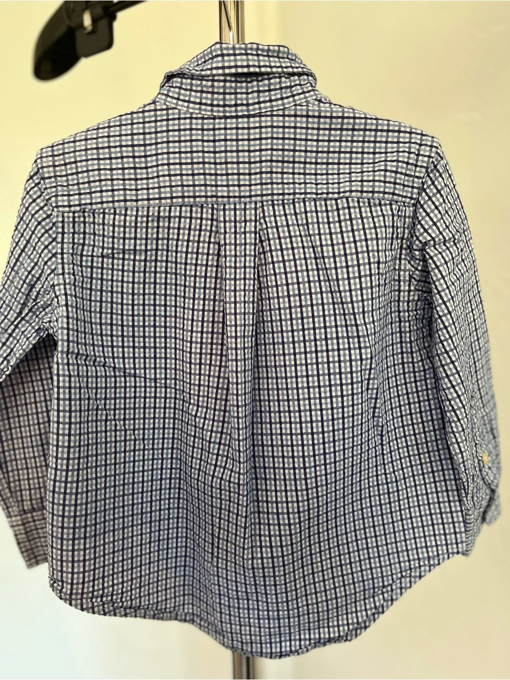 Ralph Lauren Boys' Blue Plaid Button-Down Shirt size 2t